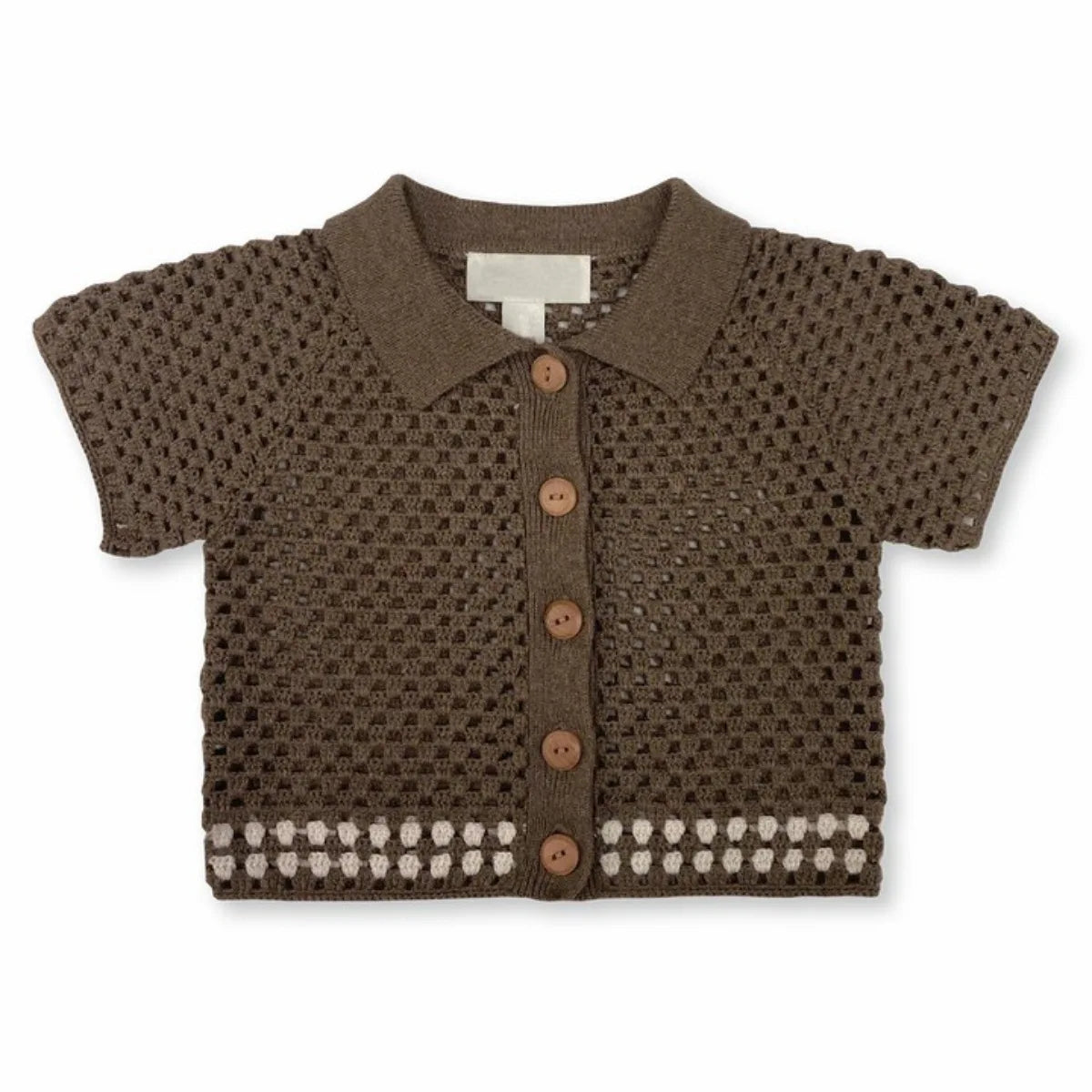 Petit Ensemble Tricoté Plage Douce – Haut et Short à Mailles Aérées