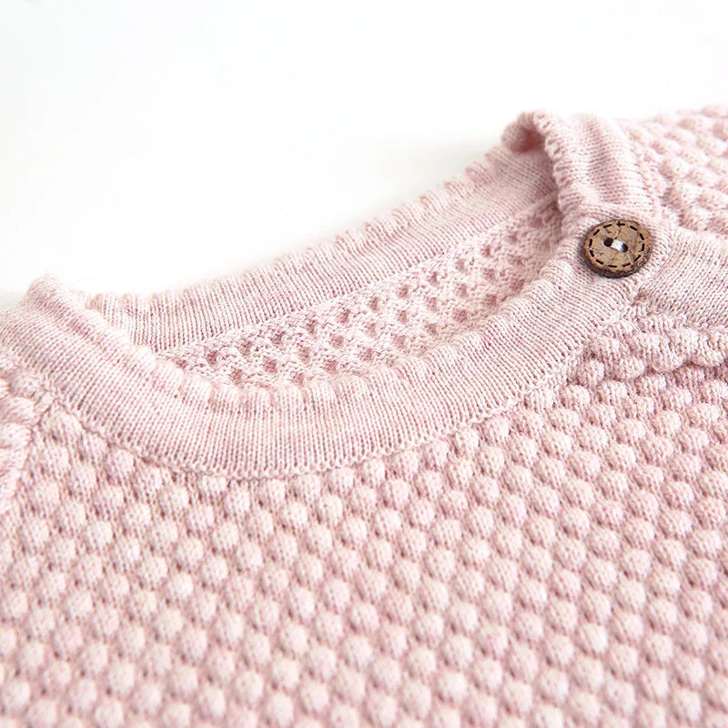 Doux Cocoon – Ensemble Tricot Bébé (Pull + Pantalon)