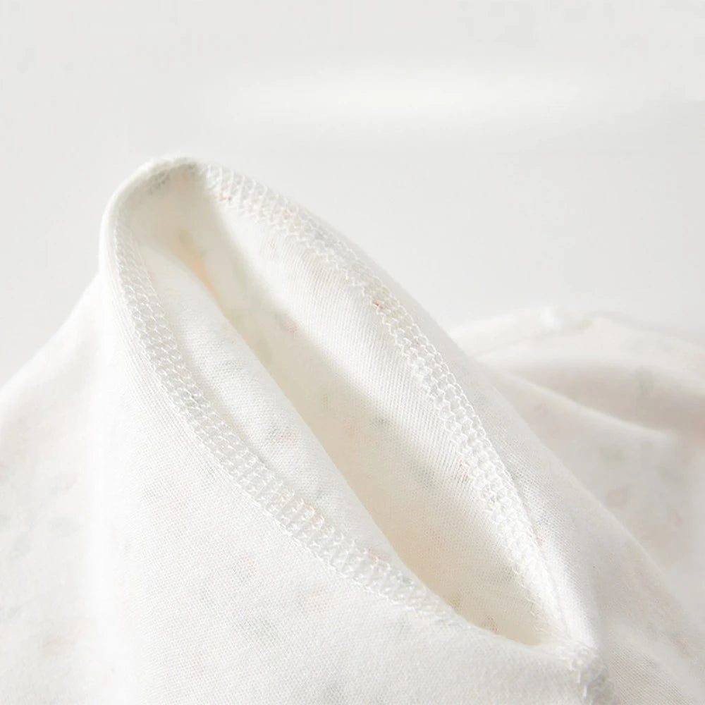 Combinaison Harmonie Fleurie en Coton (0–6 mois)