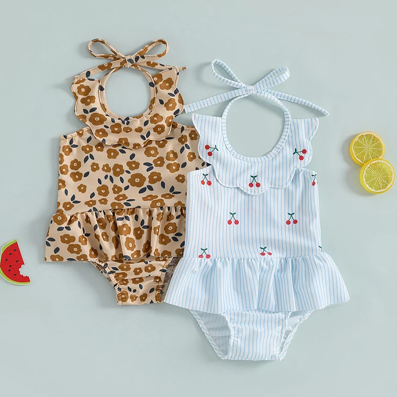 Maillot Volanté Bébé – Petits Bains Plein de Charme (0-3 ans)