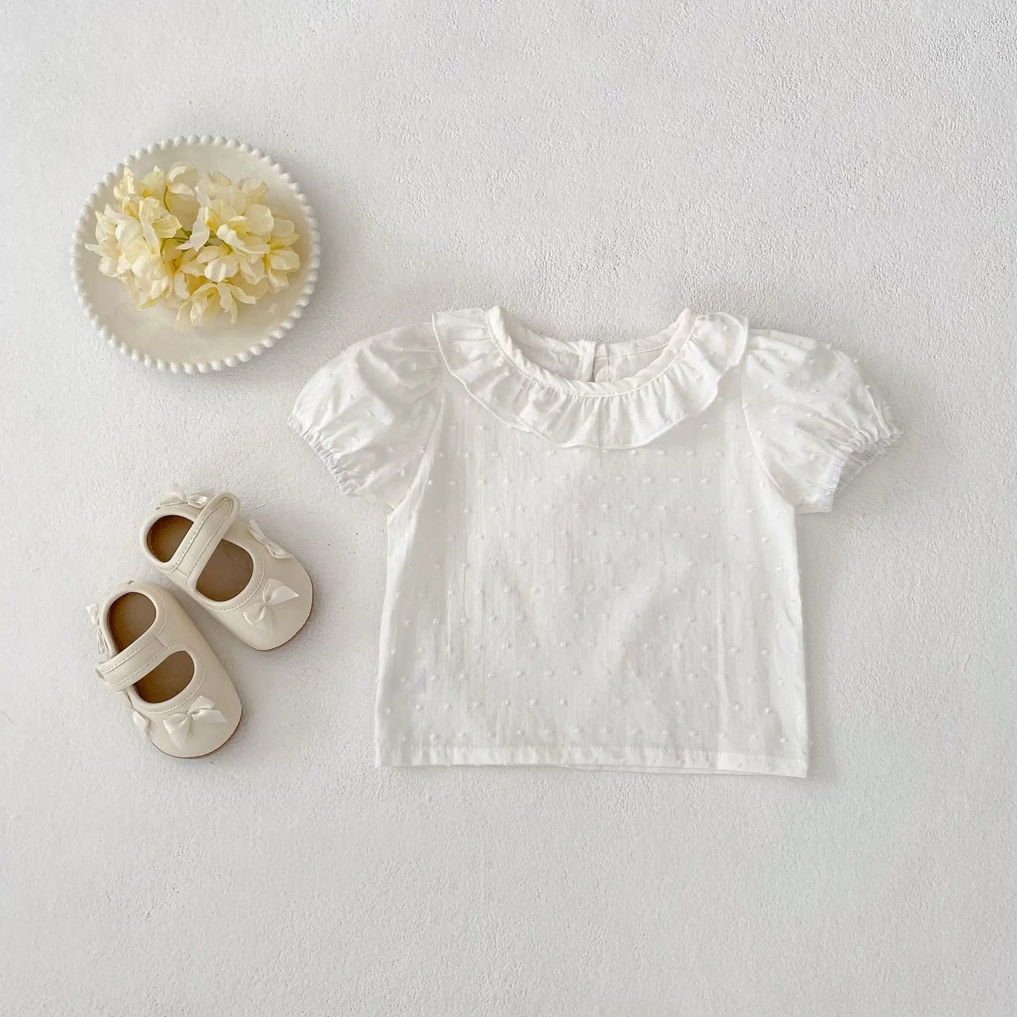 Blouse Nuage - Haut Bébé Col Claudine Tout Doux (0 à 3 ans)