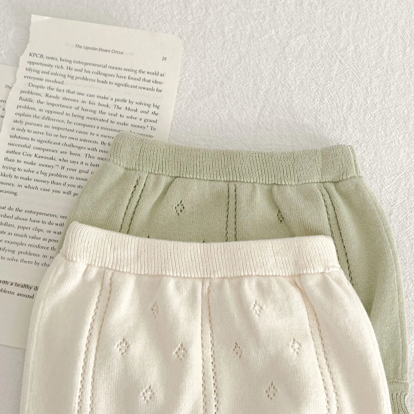 Petit duo tricoté – Ensemble été en maille ajourée