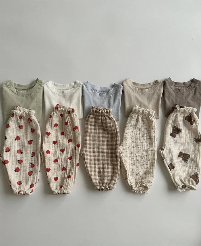 Pantalon Malin Souple en Coton Bio Imprimé