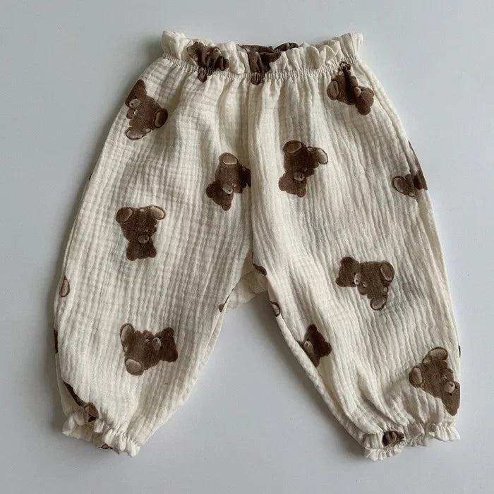 Pantalon Malin Souple en Coton Bio Imprimé