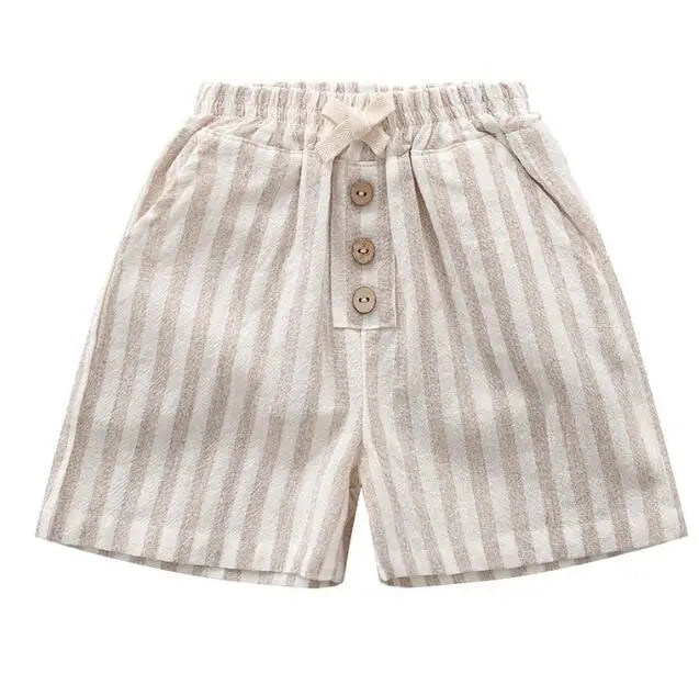 Short Rayé Vintage – Boutonné & Douillet (0 à 24 mois)