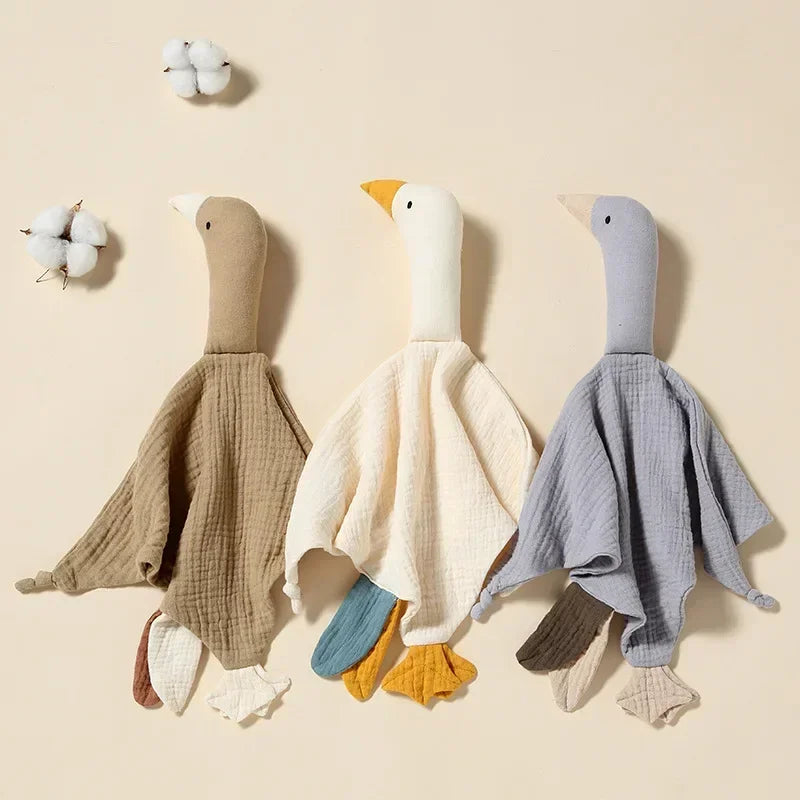 Gabin l’Oie – Doudou Câlin en Coton Muslin