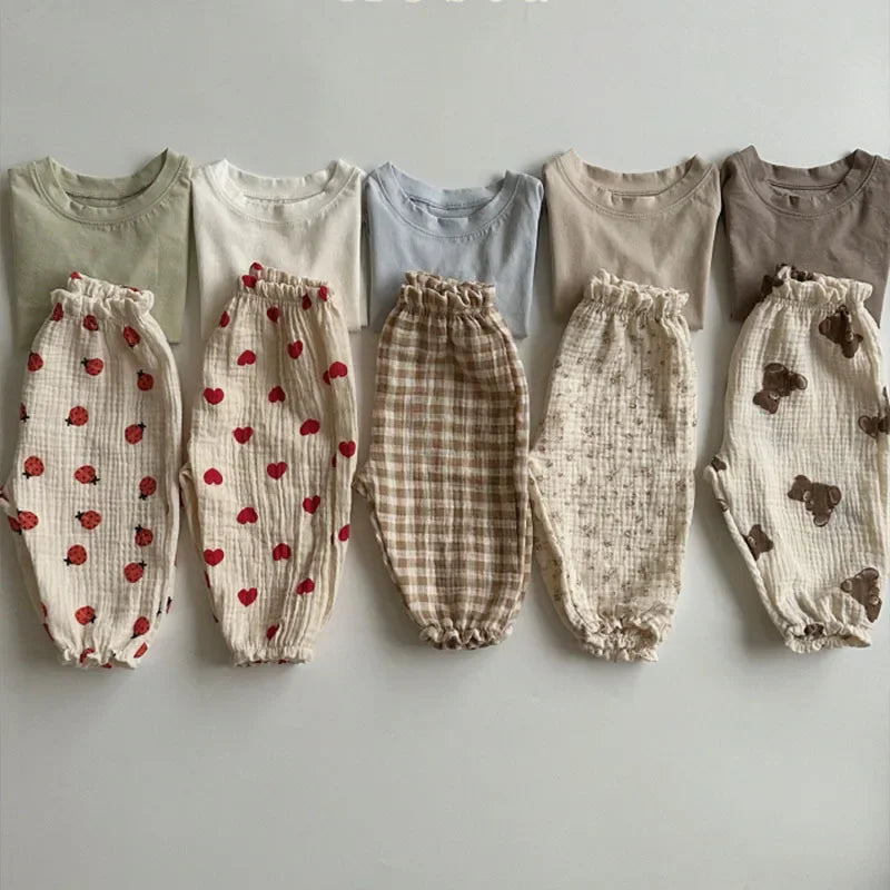 Pantalon Malin Souple en Coton Bio Imprimé