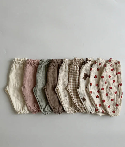 Pantalon Malin Souple en Coton Bio Imprimé