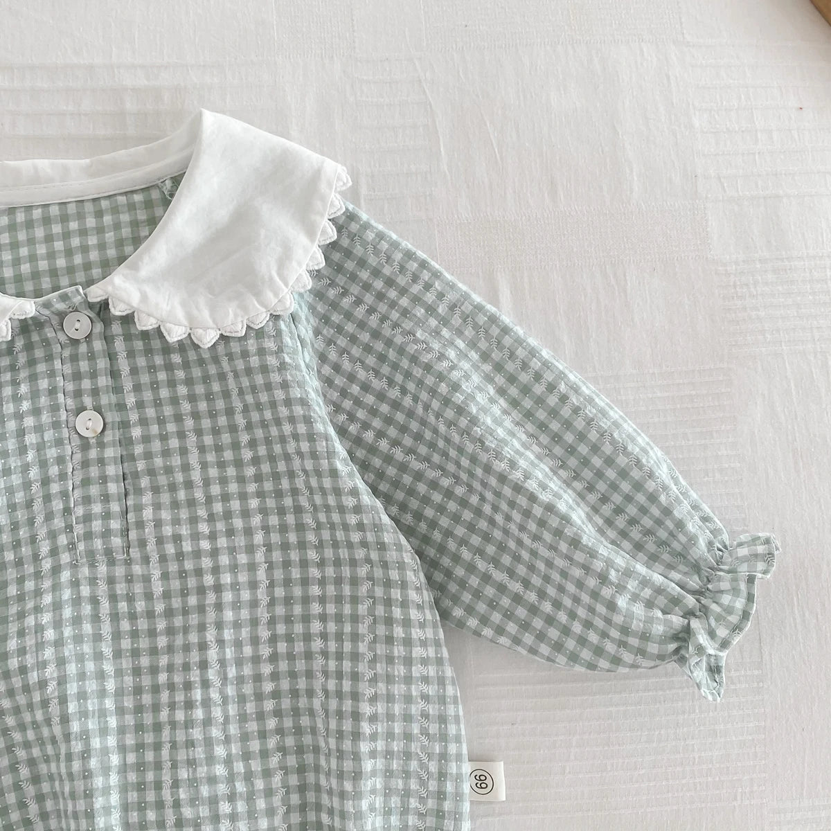 Barboteuse Bébé Chic à Col Claudine