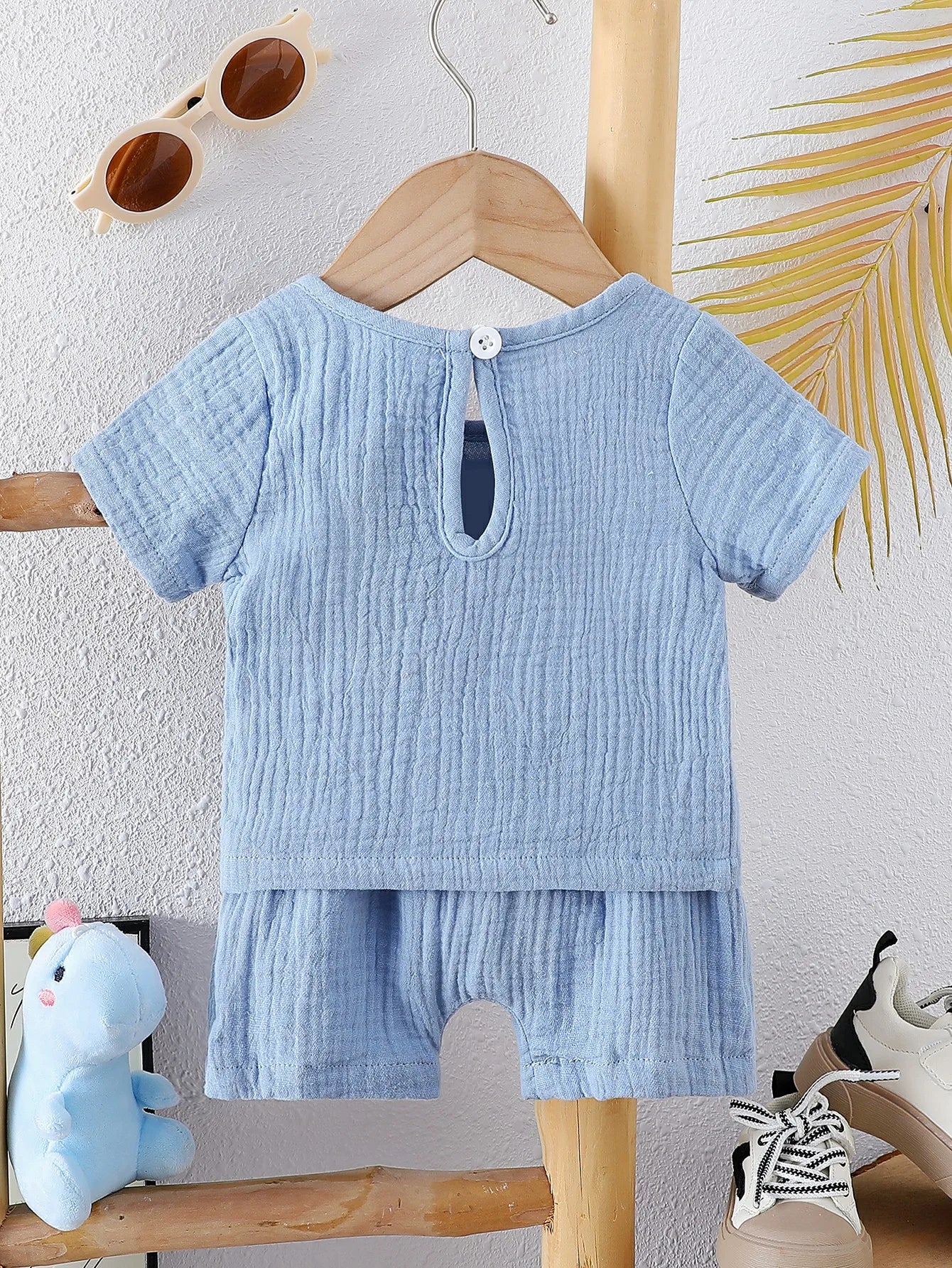 Ensemble Brise d'Été – Haut & Short en Coton Doux