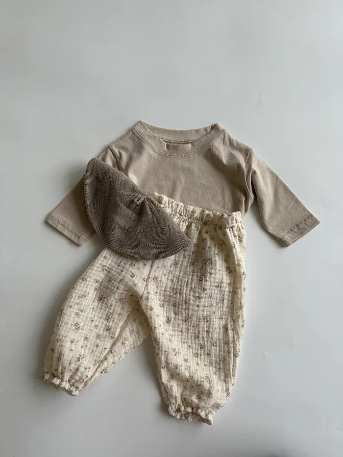 Pantalon Malin Souple en Coton Bio Imprimé