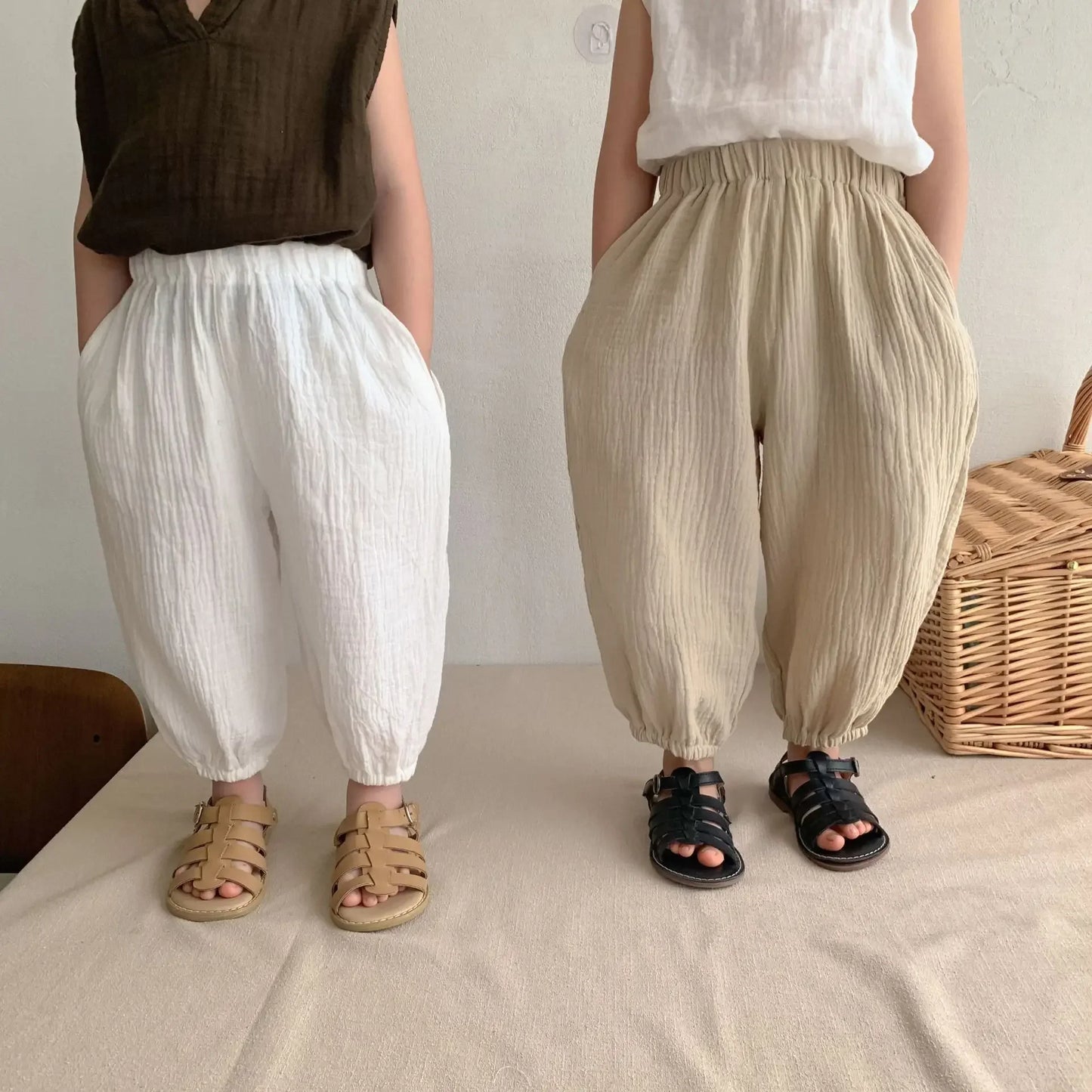Pantalon Malin Souple en Coton Bio Imprimé