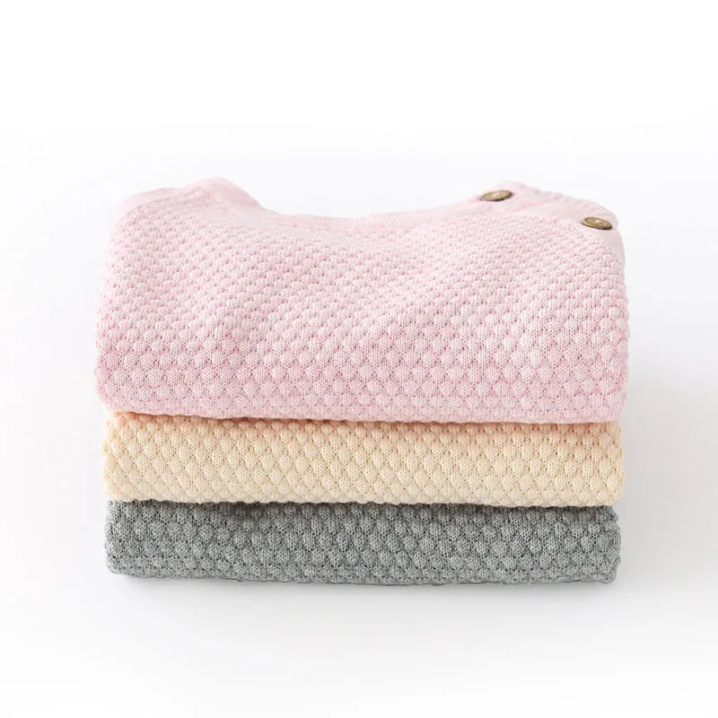 Doux Cocoon – Ensemble Tricot Bébé (Pull + Pantalon)