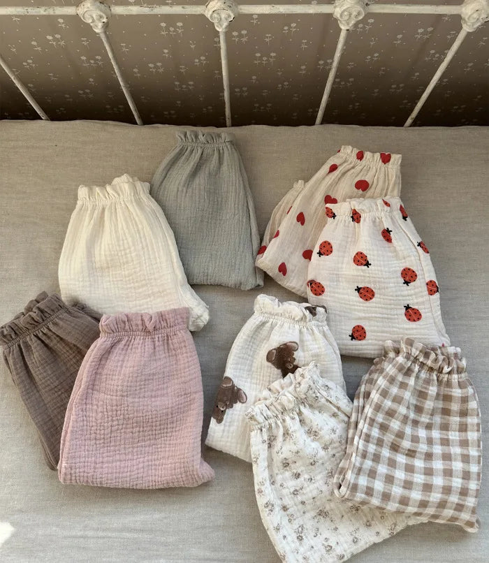 Pantalon Malin Souple en Coton Bio Imprimé