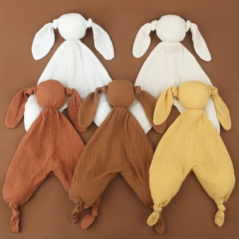 Lapinou d’Amour – Doudou Apaisant en Coton Muslin