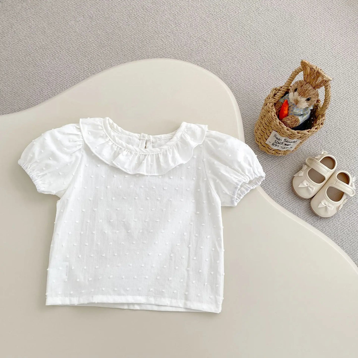 Blouse Nuage - Haut Bébé Col Claudine Tout Doux (0 à 3 ans)