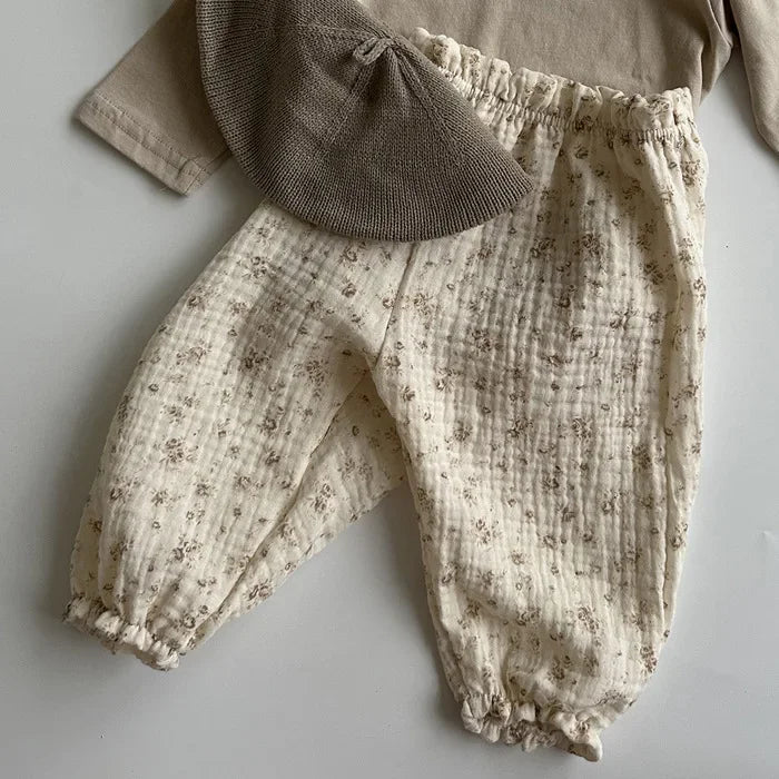 Pantalon Malin Souple en Coton Bio Imprimé