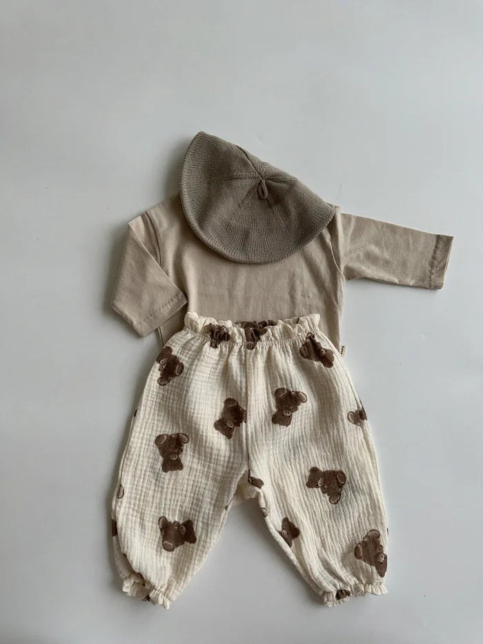 Pantalon Malin Souple en Coton Bio Imprimé