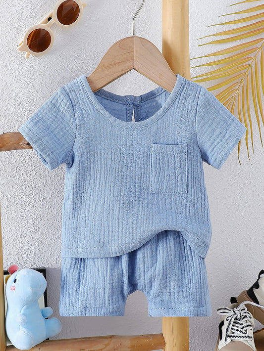 Ensemble Brise d'Été – Haut & Short en Coton Doux