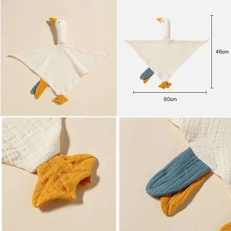 Gabin l’Oie – Doudou Câlin en Coton Muslin